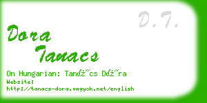 dora tanacs business card